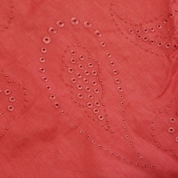 Ann Taylor Salmon Paisley Design Skirt Sz 6 NWOT - Picture 3 of 8